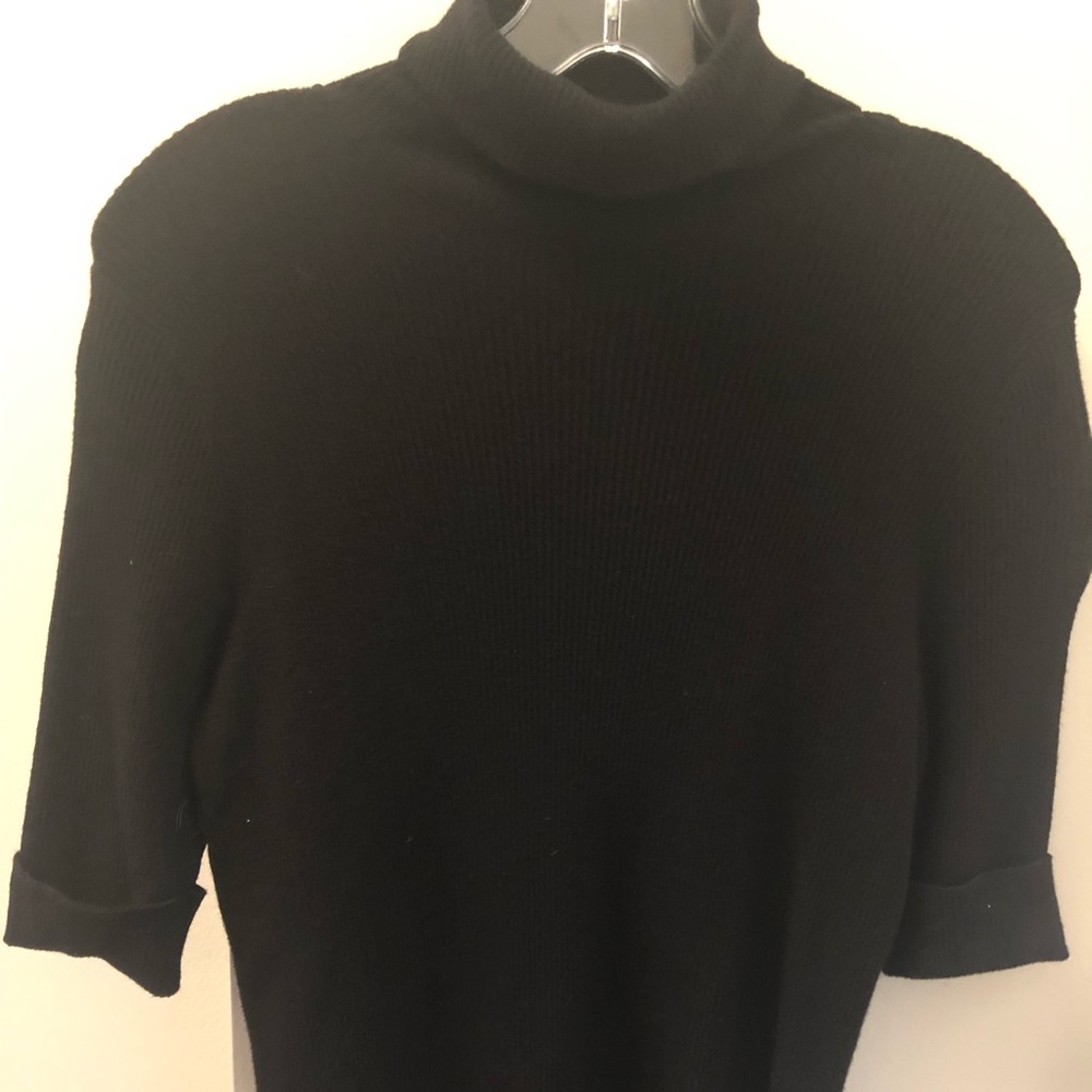 CAbi ribbed short sleeve turtleneck